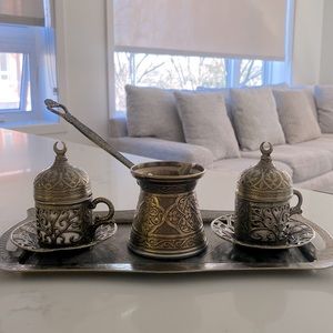 Vintage 4 piece Turkish coffee set